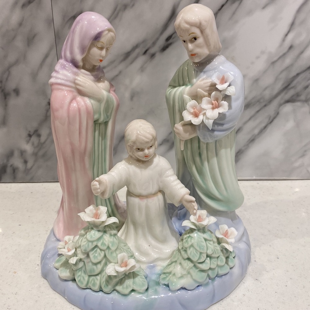 Porcelain Figurine with Pastel Colors